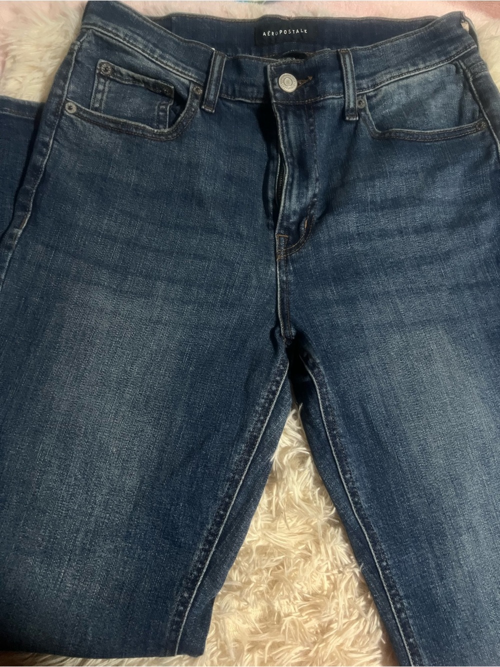 Aeropostale Dark Blue High Rise Flare Jeans
